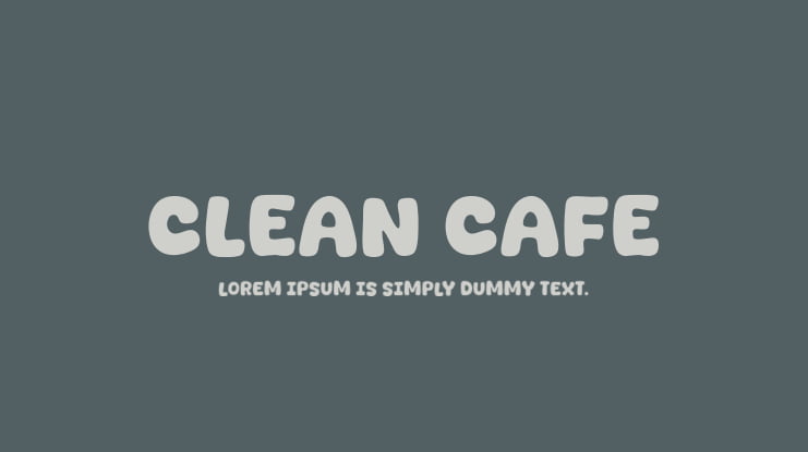 Clean Cafe Font