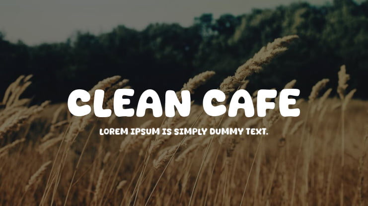 Clean Cafe Font