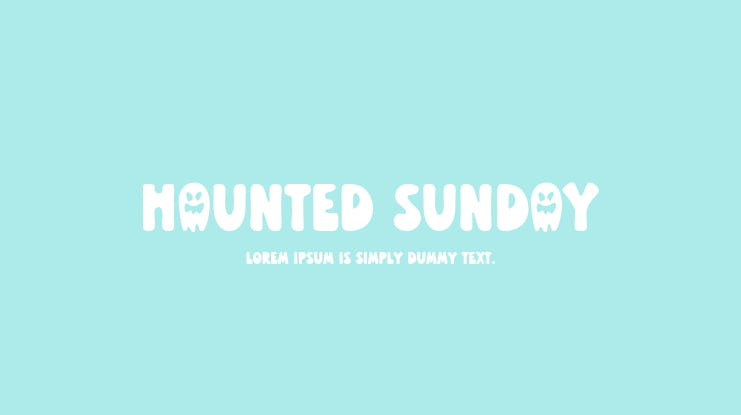 Haunted Sunday Font