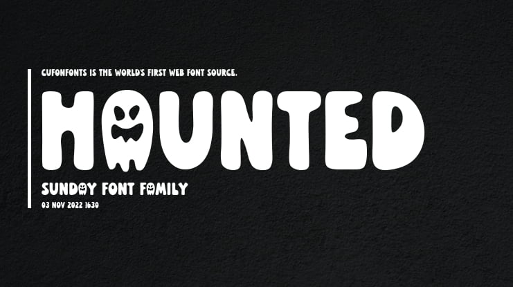 Haunted Sunday Font