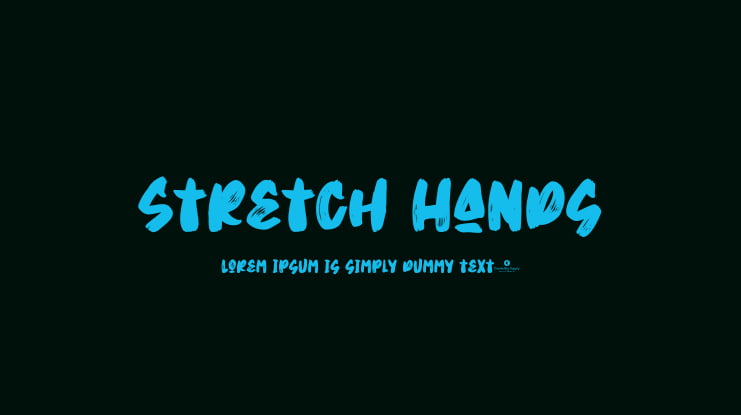 Stretch Hands Font