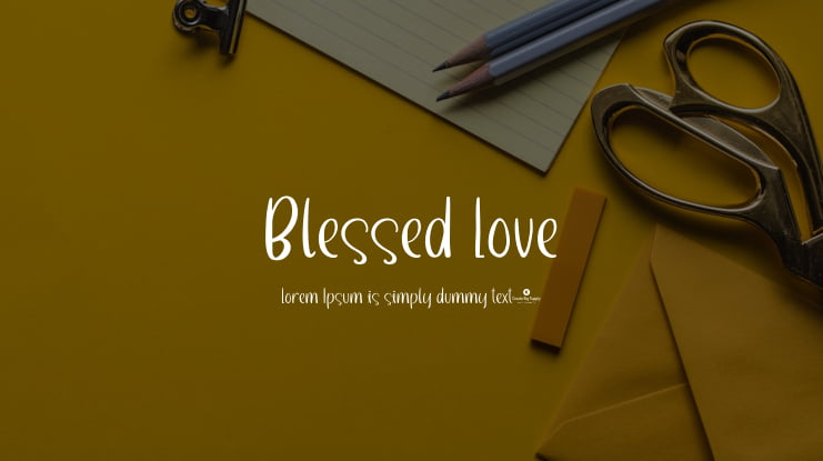 Blessed Love Font