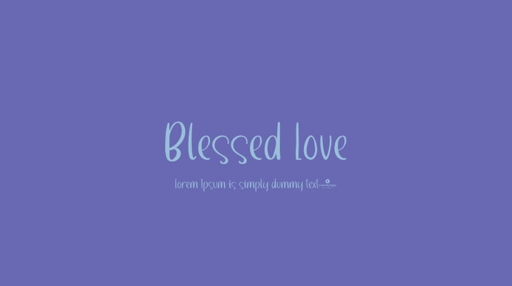 Blessed Love Font