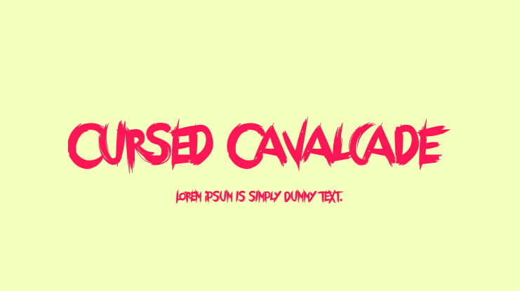 Cursed Cavalcade Font