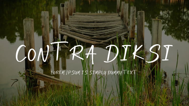 Contra Diksi Font