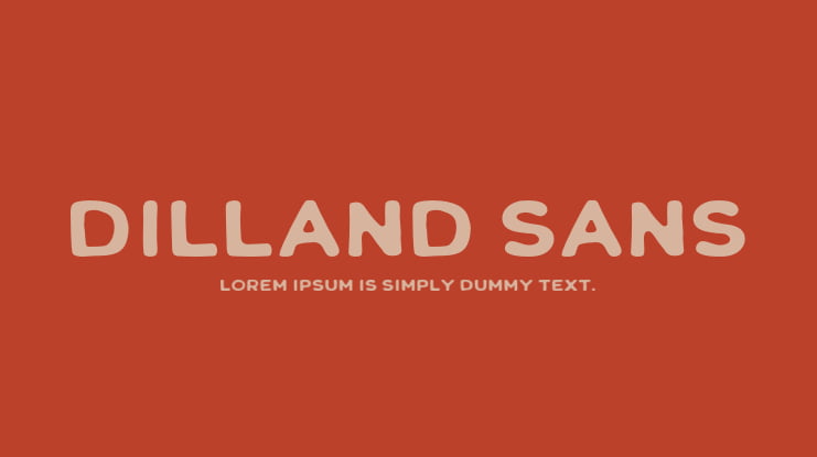 Dilland Sans Font Family