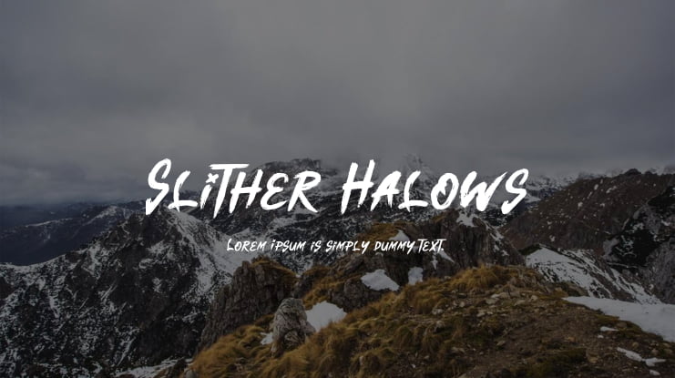 Slither Halows Font