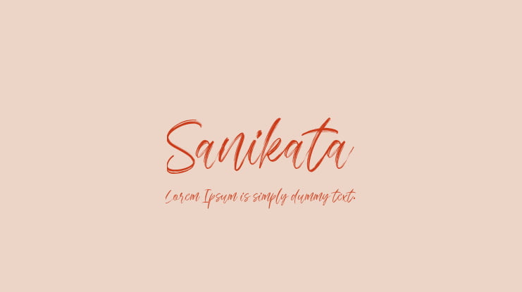 Sanikata Font