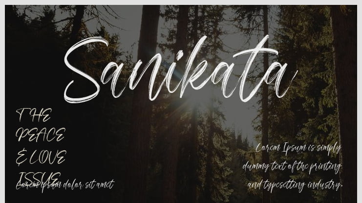 Sanikata Font