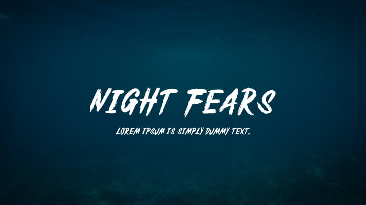 Night Fears Font