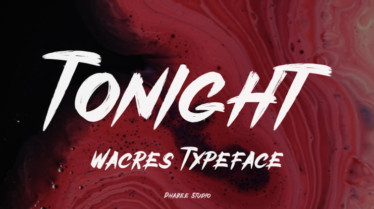 Tonight Wacres Font