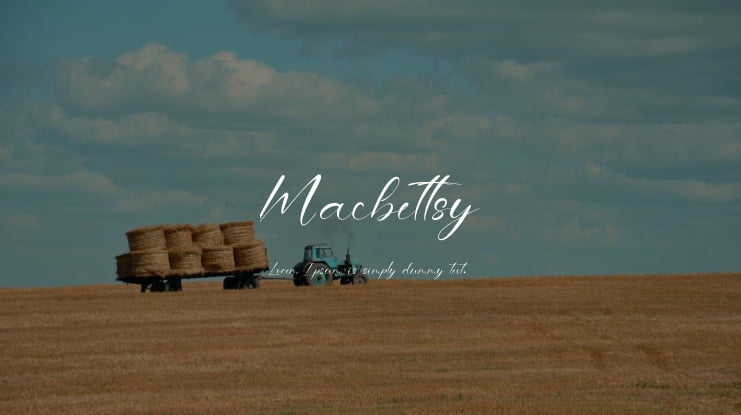 Macbettsy Font