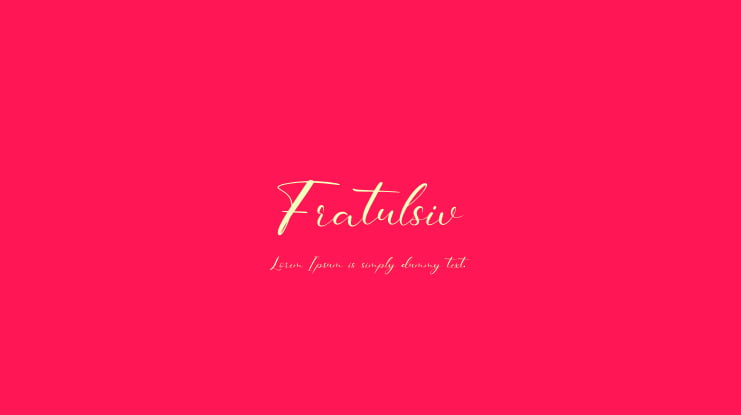 Fratulsiv Font