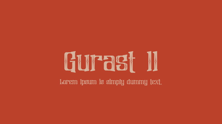 Gurast ll Font