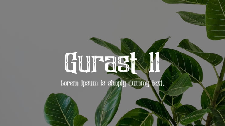 Gurast ll Font