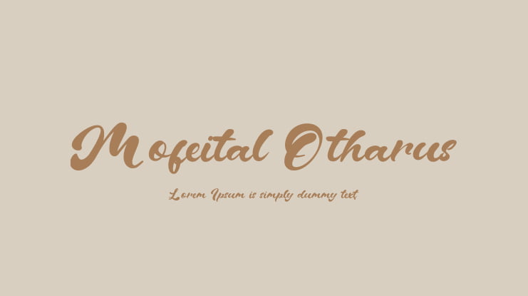 Mofeital Otharus Font