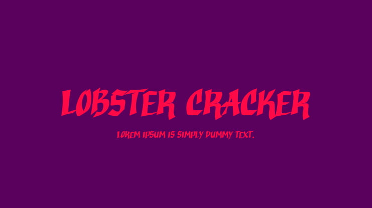 Lobster Cracker Font