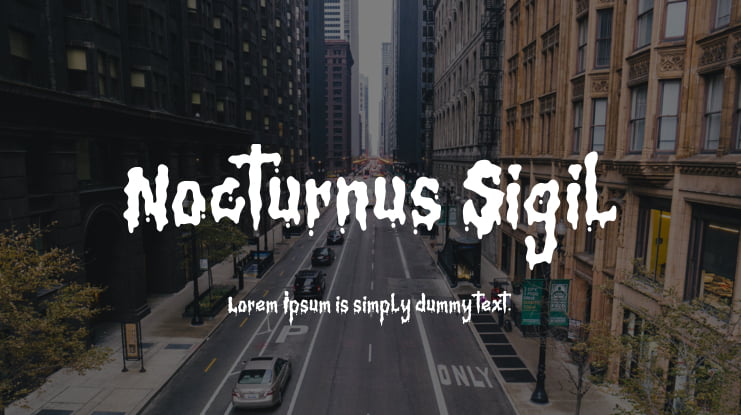 Nocturnus Sigil Font