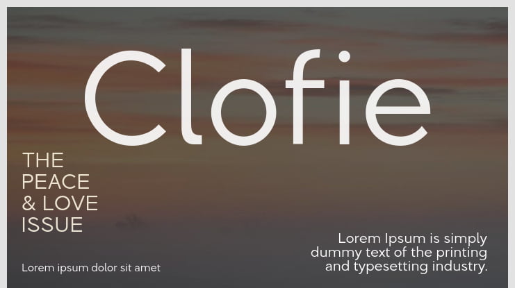 Clofie Font