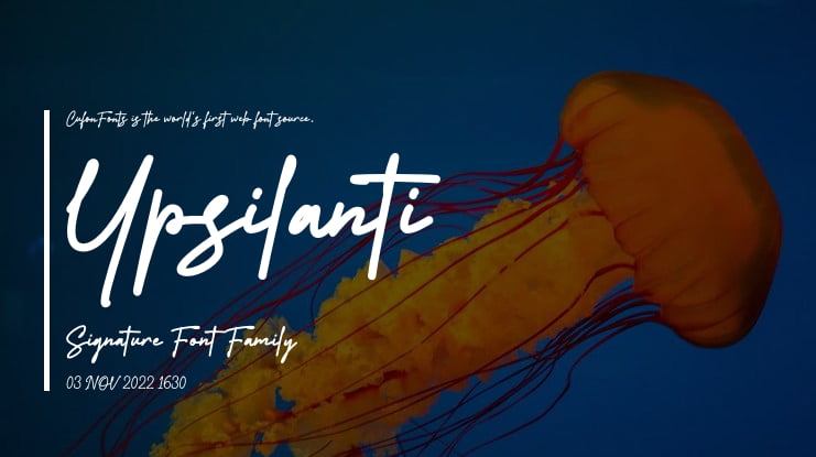 Ypsilanti Signature Font