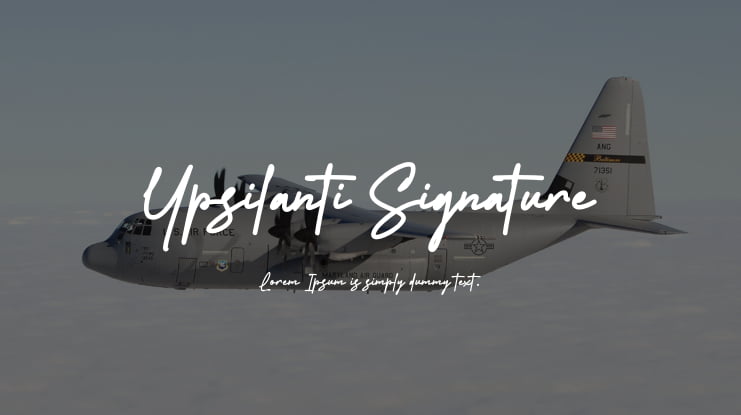 Ypsilanti Signature Font