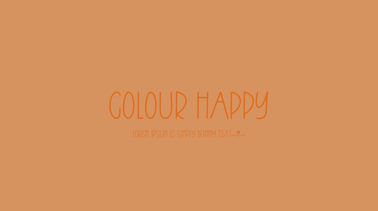 Colour Happy Font