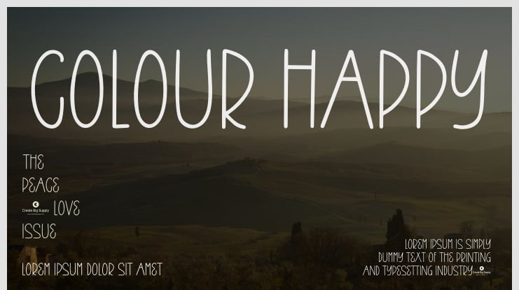 Colour Happy Font