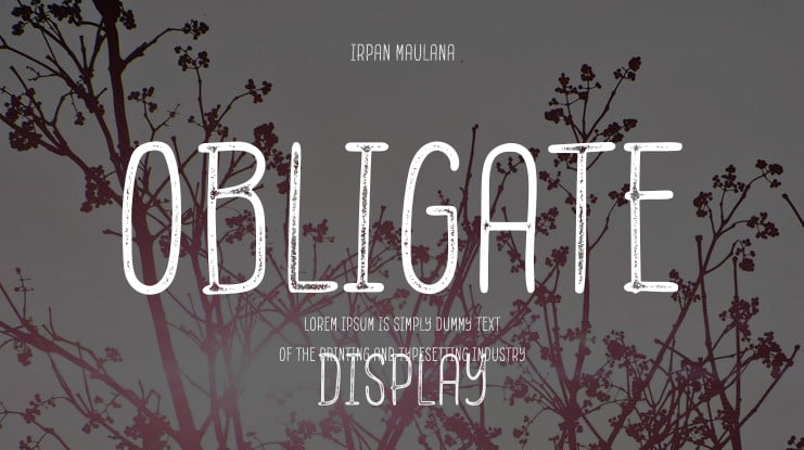 Obligate Font