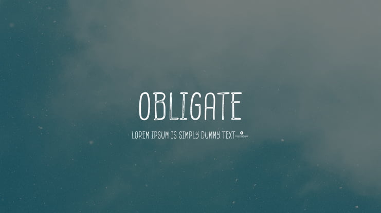 Obligate Font