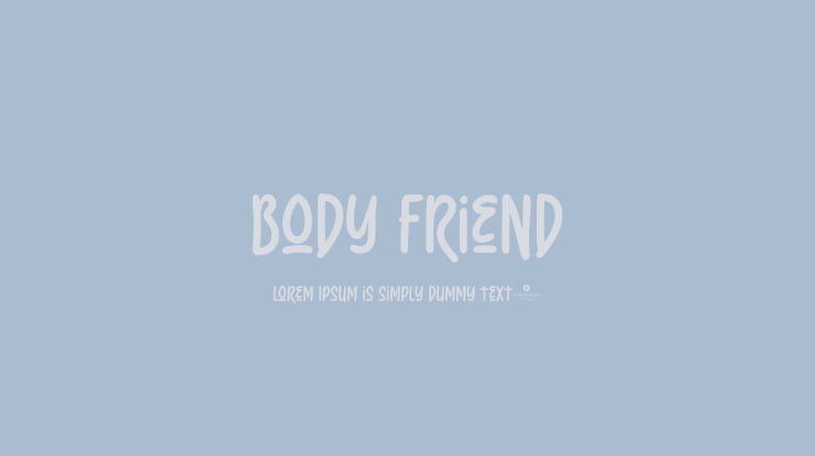 Body Friend Font