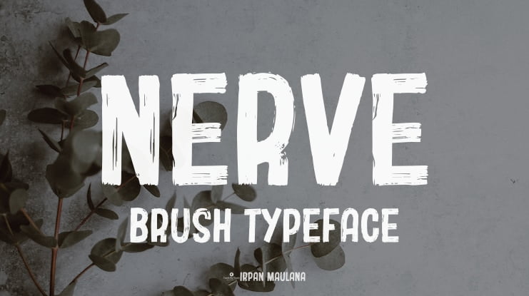 Nerve Brush Font