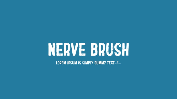 Nerve Brush Font