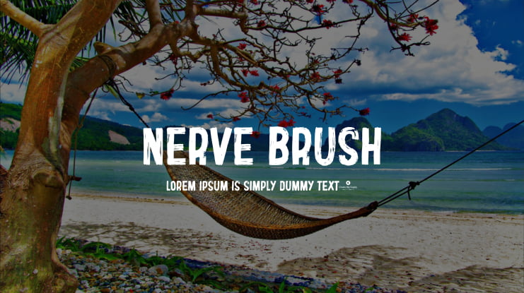 Nerve Brush Font