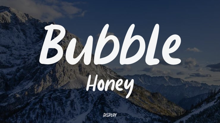 Bubble Honey Font