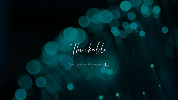 Thinkable Font