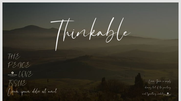 Thinkable Font