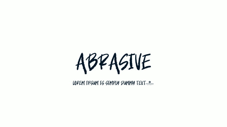 Abrasive Font