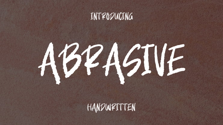 Abrasive Font