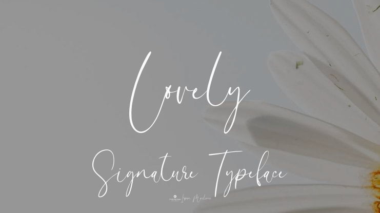 Lovely Signature Font