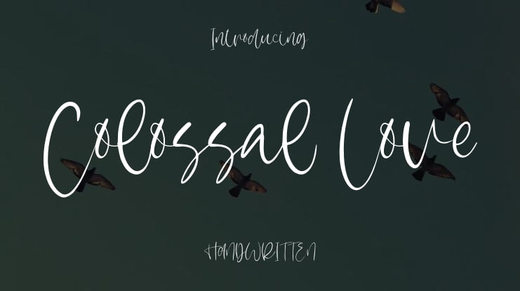 Colossal Love Font