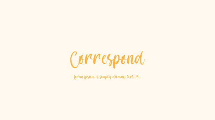 Correspond Font