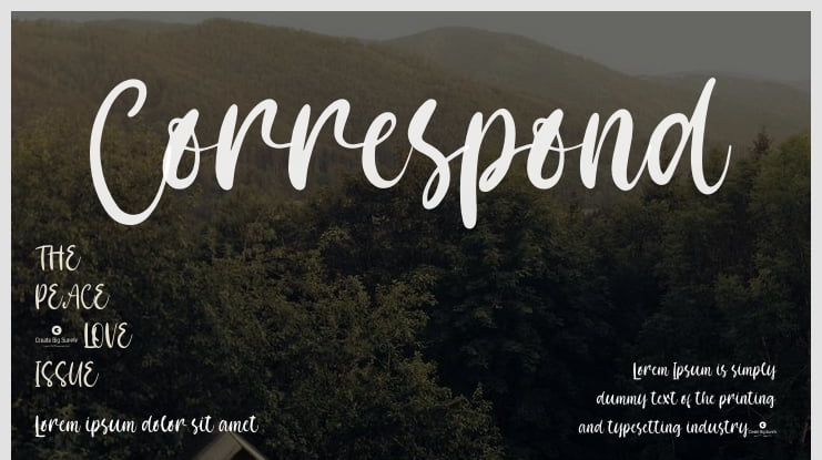 Correspond Font