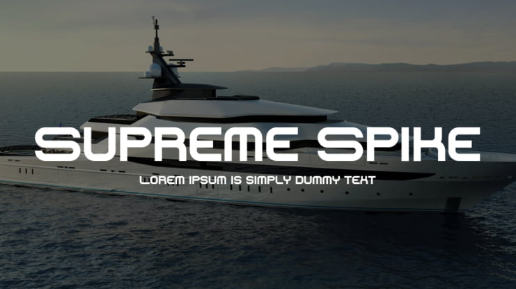 Supreme Spike Font