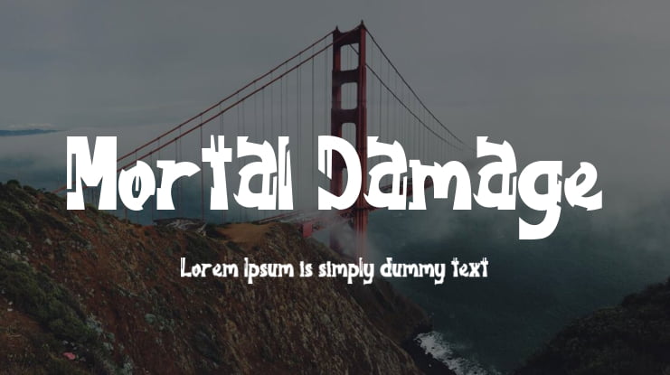 Mortal Damage Font