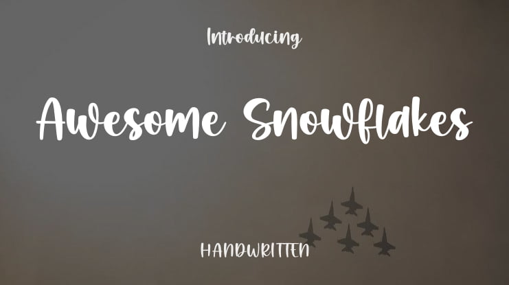 Awesome Snowflakes Font