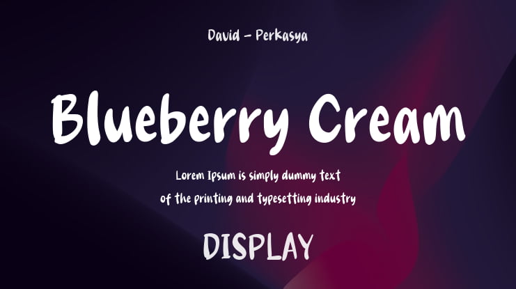 Blueberry Cream Font