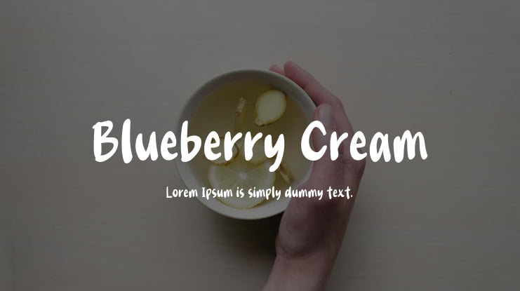 Blueberry Cream Font