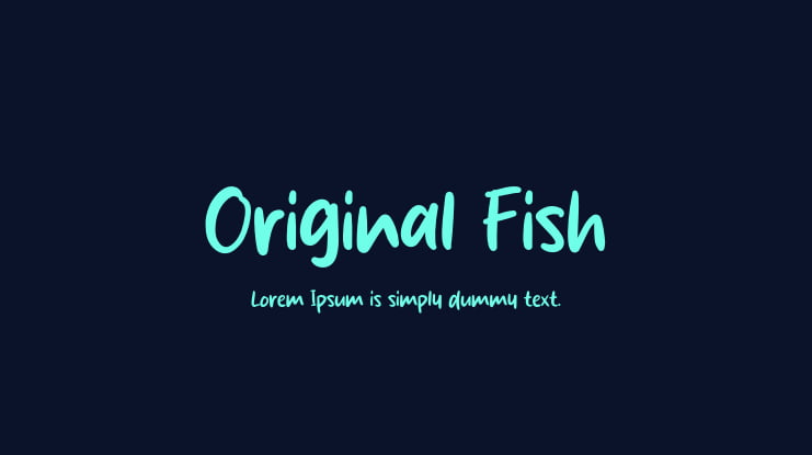 Original Fish Font