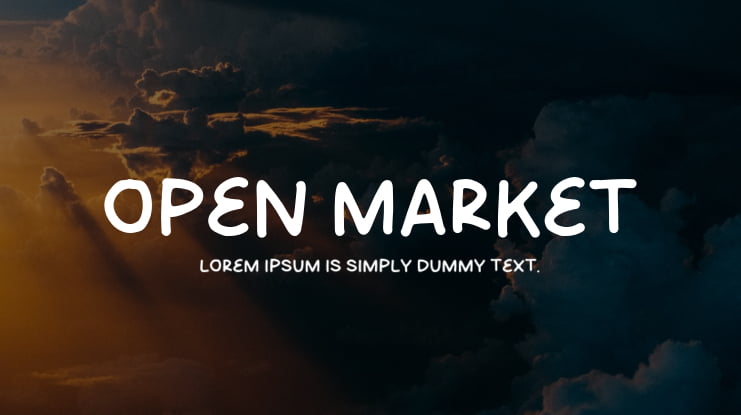 Open Market Font