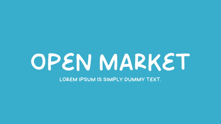 Open Market Font